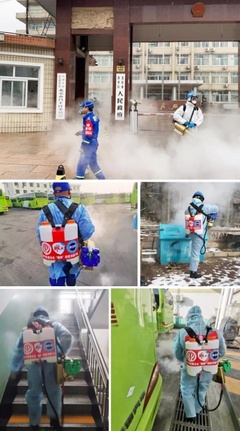 抗擊疫情，納愛斯在行動 雕牌聯合中華慈善總會為首都公共場所提供義務消毒服務